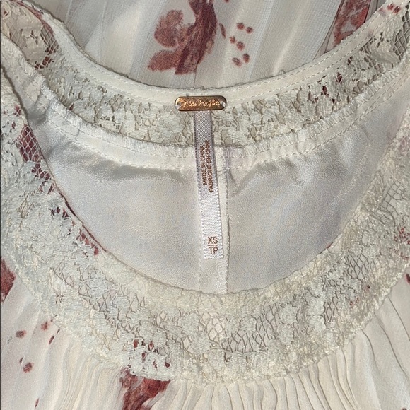 Free People Pleated Floral Trapeze Swing Dress - Picture 7 of 8